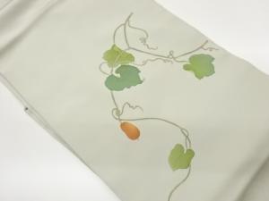 塩瀬金彩蔓に実模様名古屋帯